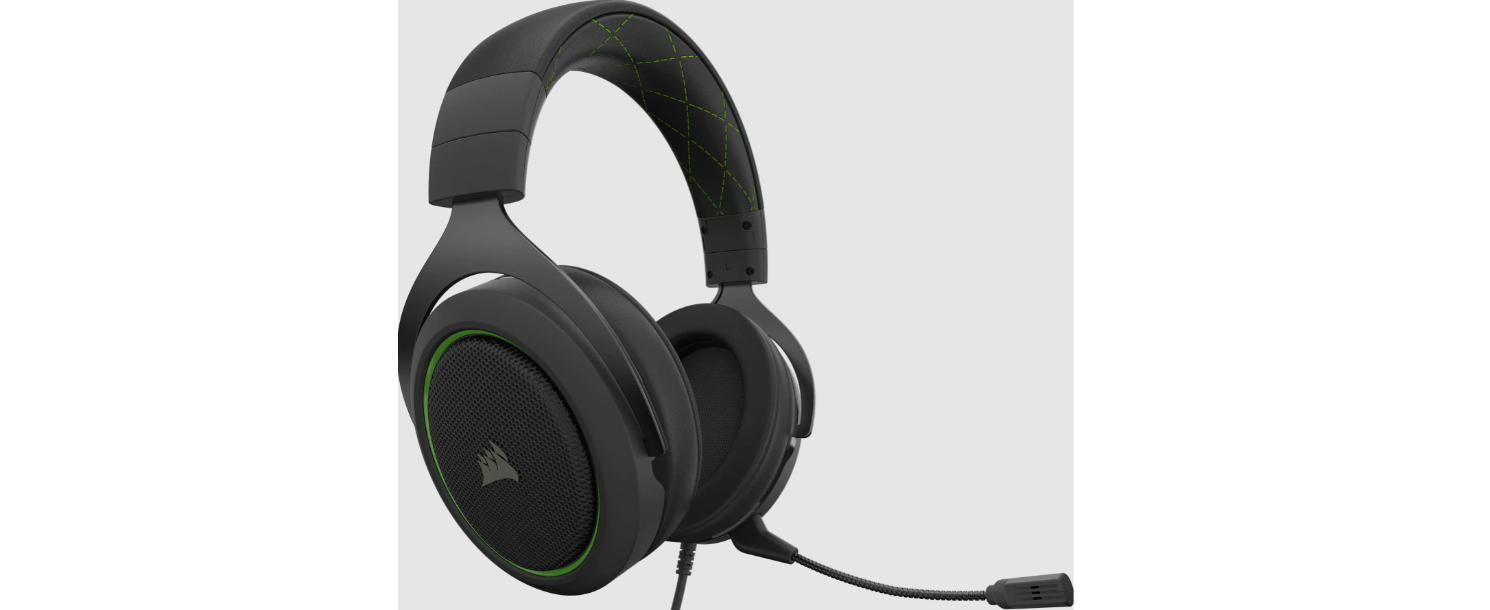 Tai nghe Gaming Corsair HS50 PRO Stereo Green trang bị màng loa cao cấp